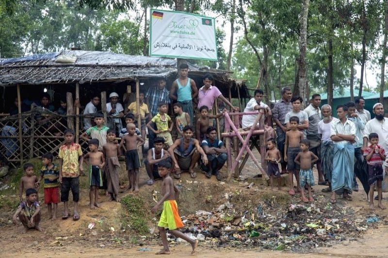 Refugees in the Kutupalong Rohingya Refugee Camp in Cox's Bazar, Bangladesh, in July, 2018. (UN/IANS File Photo)