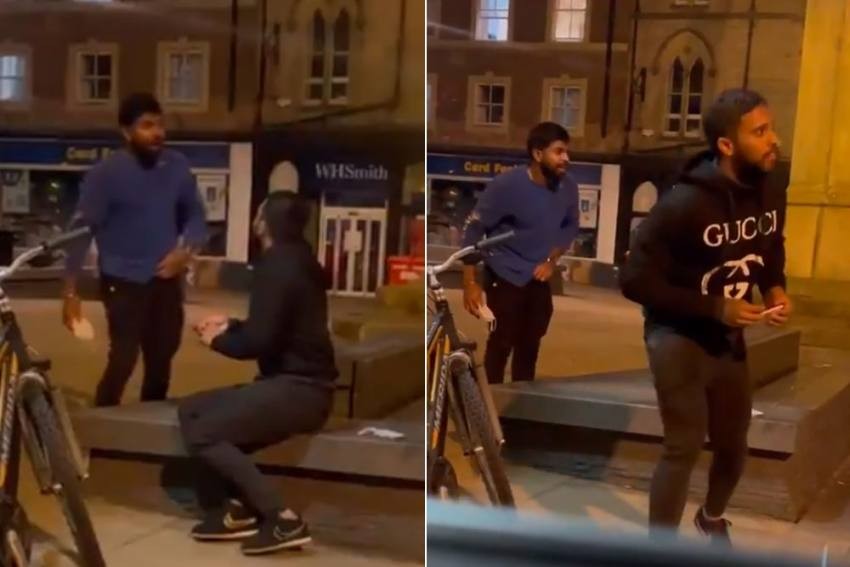 A video of them on a night out went viral on social media.Twitter Screengrabs