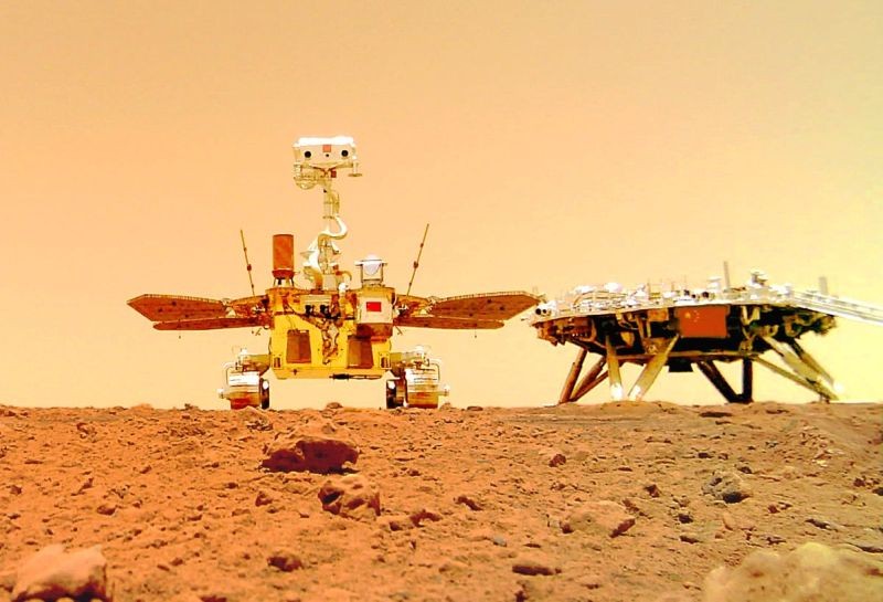 China's Mars rover sends 1st selfie, 'touring' group photos. (IANS Photo)