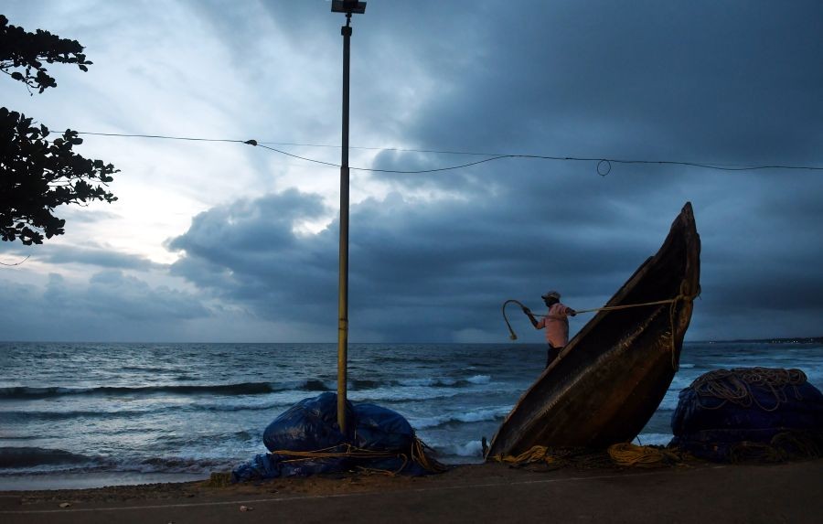 Thiruvananthapuram: Dark clouds hover in the sky after the South West monsoon made its footfall in Kerala, in Thiruvananthapuram, Thursday, June 3, 2021. (PTI Photo)