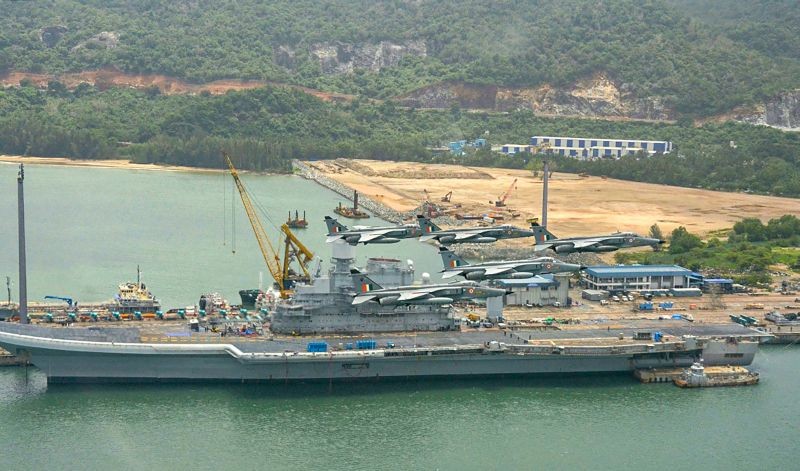 The integrated exercise of IAF & Indian Navy with US Navy Ronald Reagan CSG gets underway. The engagement of IAF forces is spread out over 23 & 24 June. A joint flypast by IAF, Indian Navy and US Navy will be executed during the exercise.  (PTI Photo)