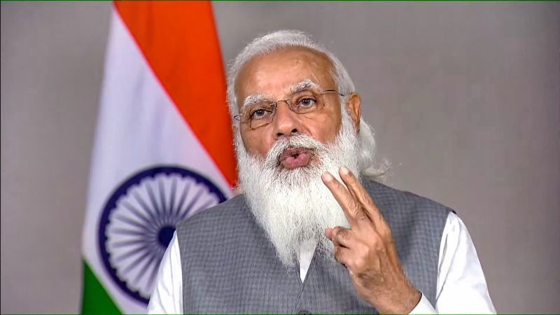 Prime Minister Narendra Modi delivers keynote address at the 5th edition of VivaTech, in New Delhi on June 16, 2021. (PTI Photo)
