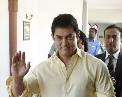 Actor Aamir Khan arrives for 'Mumkin Hai', a special segment of 'Satyamev Jayate', in Bhopal. PTI Photo