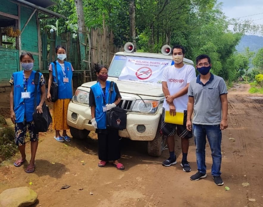 ASHAs with the team during the observance of anti-malaria month in Mokokchung district from June 1 to 30. (Photo Courtesy: CMO office Mokokchung) 