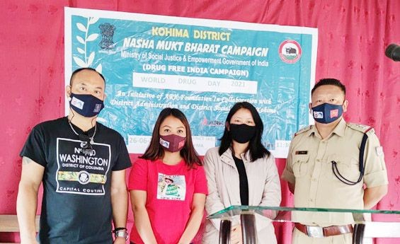 ARK Foundation members with jail authorities on June 26 at Kohima. (Photo Courtesy: ARK Foundation)