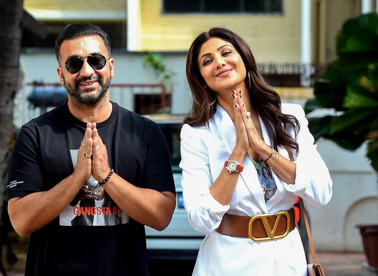 Mumbai: Bollywood actress Shilpa Shetty spotted with her husband Raj Kundra on her birthday, at Juhu in Mumbai, Tuesday, June 8, 2021. (PTI Photo)