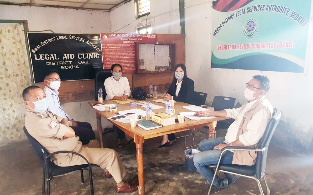 The Under Trial Review Committee meeting underway in Phek. (Photo Courtesy: NSLSA)
