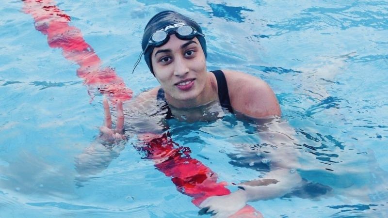 Maana becomes third Indian swimmer to make it to Olympics. (Credit: Kiren Rijiju Twitter)