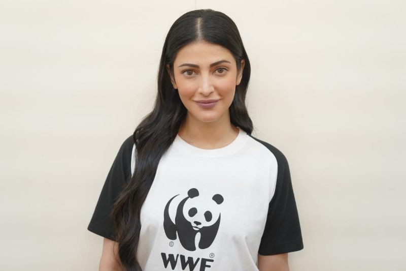 Shruti Haasan is Brand Ambassador for WWF India.(photo:instagram)