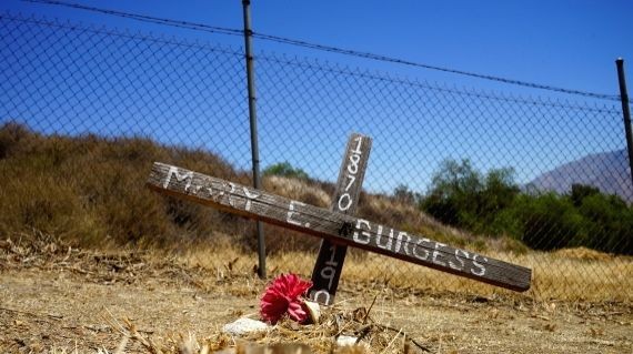 Photo taken on July 6, 2021 shows the St. Boniface Indian Industrial School Cemetery in Banning, San Bernardino County, California, the United States. (IANS Photo)