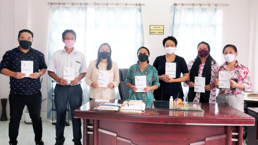 Sarah R Ritse, Commissioner & Secretary, Social Welfare Department and Administrator, NSSWB, officially released the IECs on July 30.