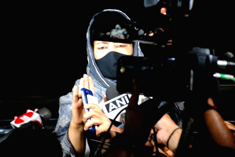 Former CM and PDP leader Mehbooba Mufti. (IANS File Photo)