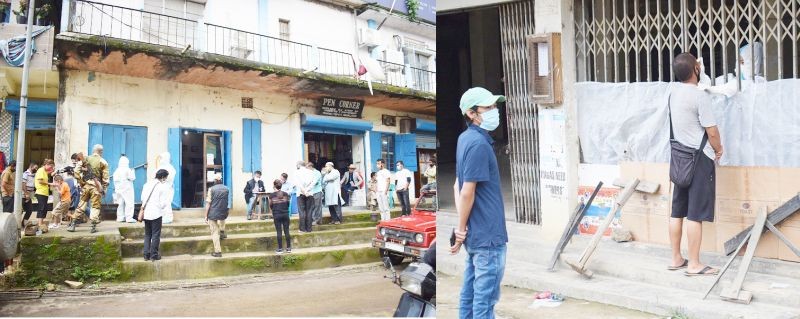 Wokha District Task Force for COVID-19 in collaboration with Medical department conducted Random Antigen Test at six locations within Wokha town on July 19. (DIPR Photo)