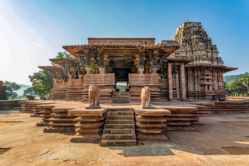 A view of the Ramappa temple at Palampet village in Mulugu district. UNESCO declared Ramappa temple a World Heritage site. (PTI Photo)