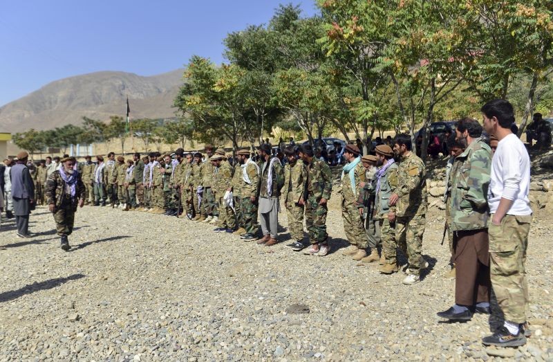 Panjshir: Militiamen loyal to Ahmad Massoud, son of the late Ahmad Shah Massoud, stand in formation during a training exercise, in Panjshir province, northeastern Afghanistan, Monday, Aug. 30, 2021. The Panjshir Valley is the last region not under Taliban control following their stunning blitz across Afghanistan. Local fighters held off the Soviets in the 1980s and the Taliban a decade later under the leadership of Ahmad Shah Massoud, a guerrilla fighter who attained near-mythic status before he was killed in a suicide bombing in 2001. (AP/PTI Photo)