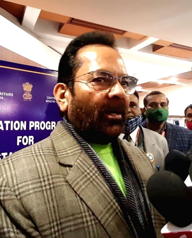 Union minister Mukhtar Abbas Naqvi. (IANS File Photo)