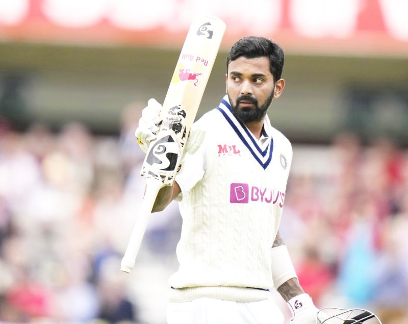 London: India s KL Rahul waves to acknowledge the crowd after being given out caught by England s Dom Sibley off the bowling of England s Ollie Robinson during the second day of the 2nd cricket test between England and India at Lord s cricket ground in London, Friday, Aug. 13, 2021. AP/PTI(