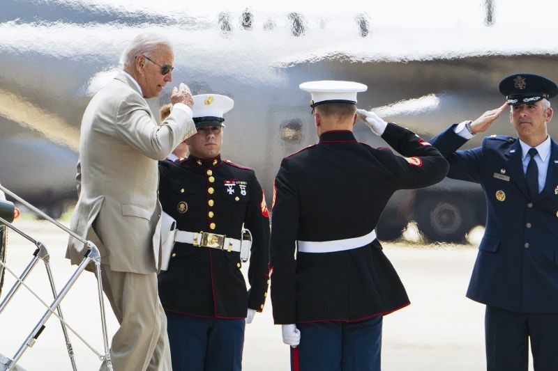 President Joe Biden arrives at Delaware Air National Guard Base in New Castle, Del. on August 6, 2021. (AP/PTI File Photo)
