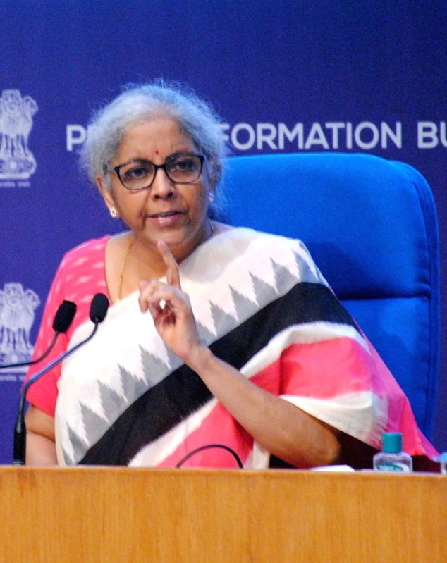 Union Minister for Finance and Corporate Affairs Nirmala Sitharaman. (IANS File Photo)