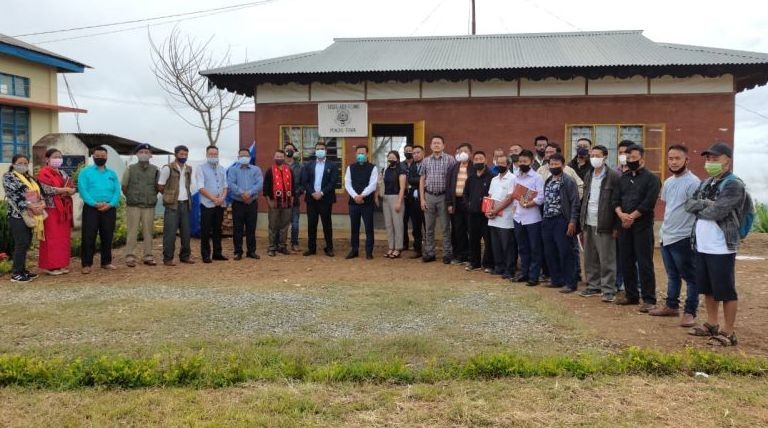 NSLSA Member Secretary N Longshitung Ezung inaugurated the Legal Aid Clinic in Pungro town on August 7. (Photo Courtesy: KDLSA)