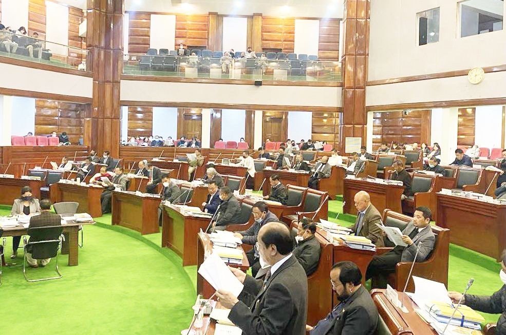 Nagaland Chief Minister Neiphiu Rio addressing the Eighth Monsoon Session of the Nagaland Legislative Assembly on August 3. (Photo Courtesy: Twitter/@SecyGeneralNDPP)