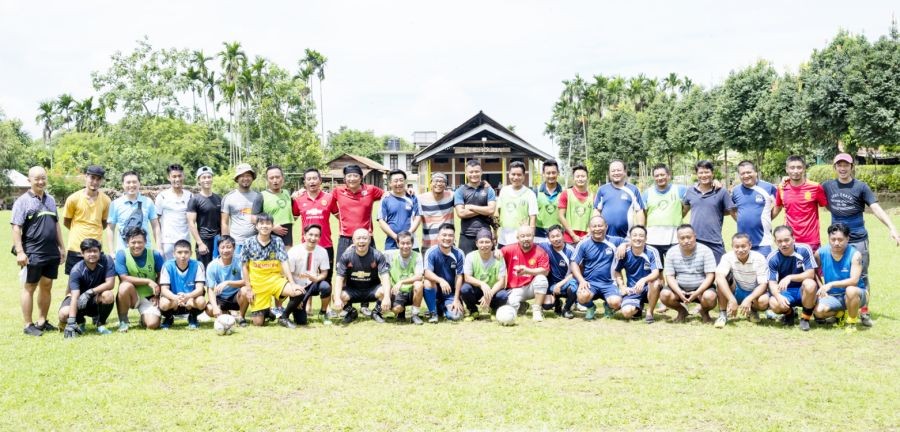 A fellowship through sports was organized by KABA FC under Kohima Ao Baptist Church (KABA) and Medziphema Baptist Church ‘A’ under the supervision of Aphrezo Krose, a trained coach  at Ward No. 5, Thehouba Ground, Medziphema on August 28. It was stated that, “The whole purpose was to fellowship, encourage, and connect with each other, and taking our passion for football to bring us together to infuse greater values of being a Godly man and a responsible citizen.” After the match, a fellowship was held where Bendangsunep Imsong, Associate Pastor Chümoukedima Ao Church encouraged the teams, followed by lunch prepared by the host church.