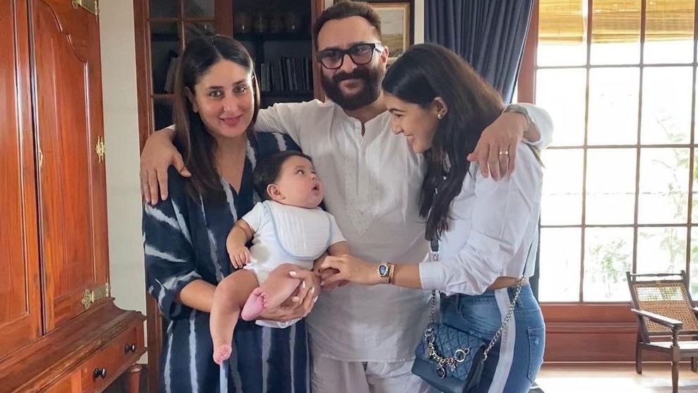 Kareena Kapoor Khan and Sara Ali Khan on Saif's birthday (Photo:Instagram)