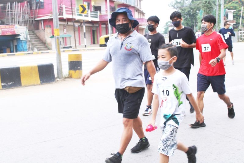 Participants at the walkathon— Nature-Fitness Walk 2021 origanised in Dimapur on August 28. (Photo courtesy: Dorians Society)