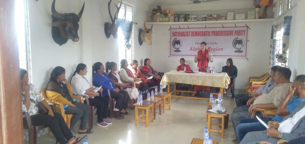 NDPP Kiphire region held a consultative meeting with Irali Murumi, General Secretary, Central Women Organization and other officials along with its frontal organizations on September 8. 