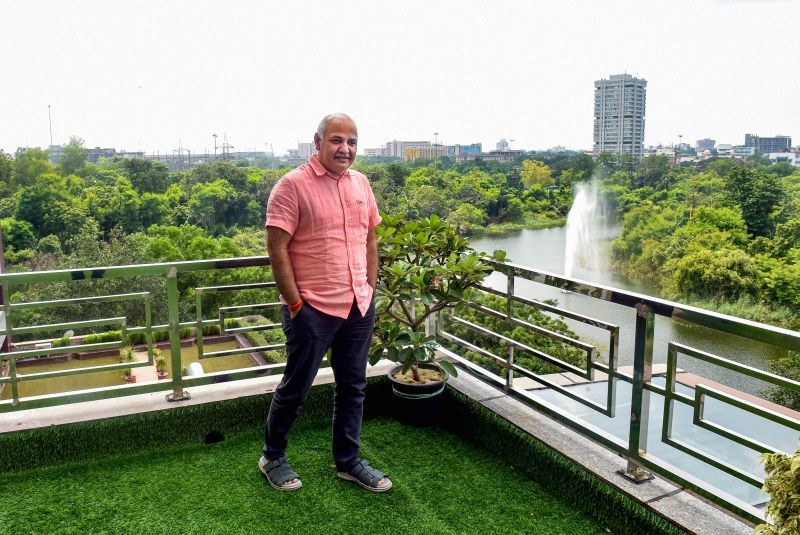 New Delhi: Deputy Chief Minister Manish Sisodia poses for photographs after an interview with PTI, in New Delhi, Thursday, September 09, 2021. (PTI Photo/Manvender Vashist)(