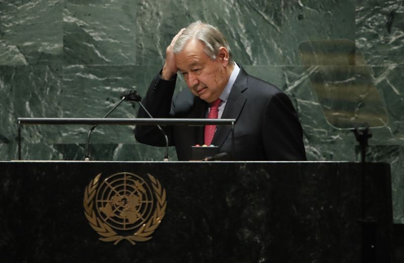 United Nations Secretary General Antonio Guterres addresses the 76th Session of the U.N. General Assembly on September 21, 2021, at United Nations headquarters in New York. (AP/PTI Photo)