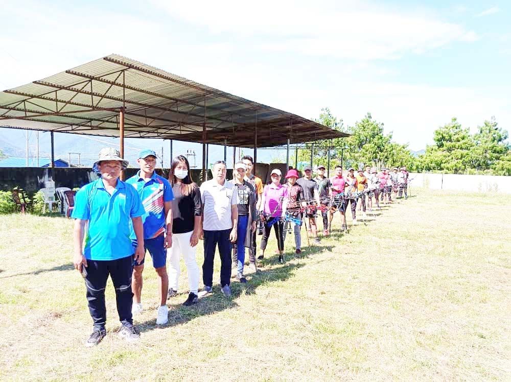 The coaches along with participants during the selection trails in Kohima on September 11. (Morung Photo)