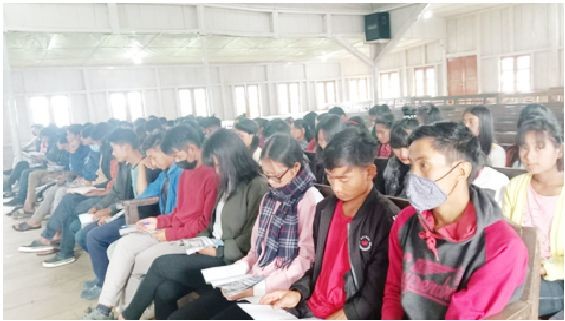 A section of participants attending the peace-building seminar organised at Konya, a village about 40 kms away from Tuensang town on September 18