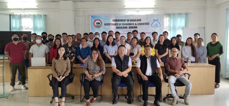 DES officials and trainees during the inaugural session of five-day training on social statistics in Kohima on September 6.