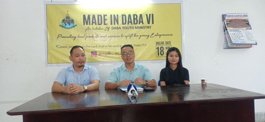 DABA Youth Ministry members addressing press conference in Dimapur on September 10. (Morung Photo)