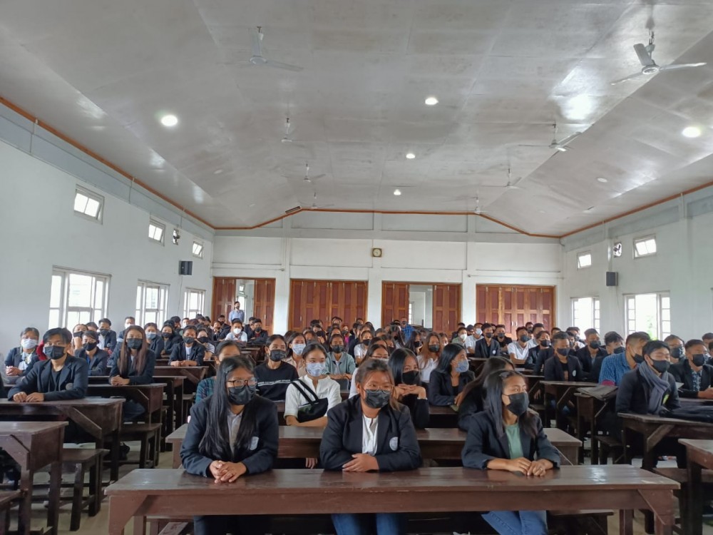 A section of the gathering attending the awareness programme conducted at Alder College on September 22. (DIPR Photo) 