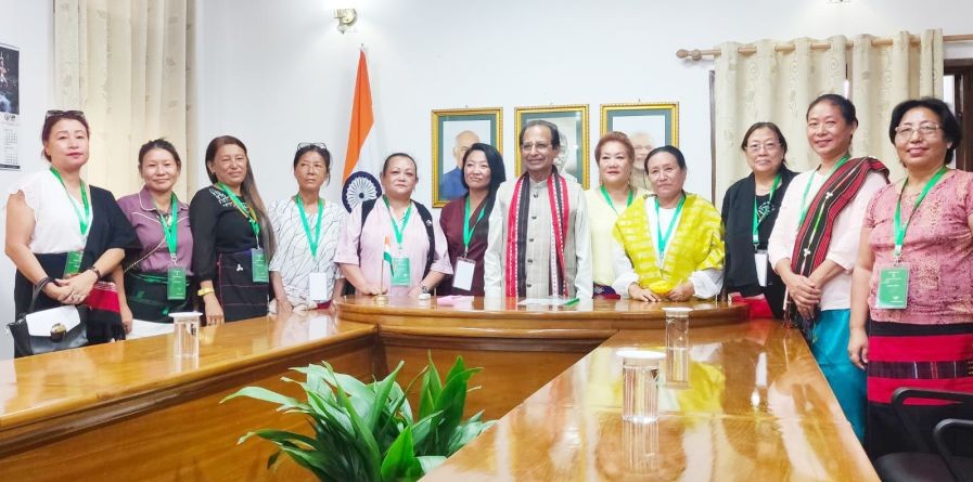 NPMCC members with the Nagaland Governor during submission of memorandum on September 20. (Morung Photo)