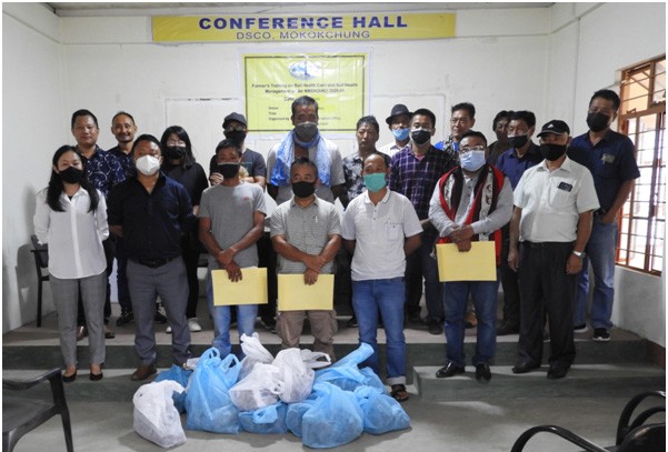 Participants of the one day-farmer’s training on Soil Health Card and Soil Health Management at DSCO Conference Hall, Mokokchung on September 21. (Photo: DSCO, Mokokchung)