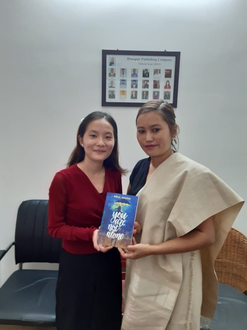 The book titled ‘You Are Not Alone’ written by Rozila Sangtam and published by Dimapur Publishing Company (DPC) was released at DPC office by Yangtsapila sangtam Advocate, Gauhati High Court Kohima Bench on September 20. Rozila sangtam stated that the book will take the readers to the journey of her struggles with anxiety and depression. “The book is for all who are fighting battles, that they are not alone and there is hope,” she added.