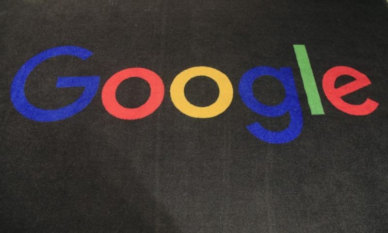 In this Monday, Nov. 18, 2019, file photo, the logo of Google is displayed on a carpet at the entrance hall of Google France in Paris. (AP File Photo)