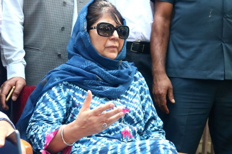 Former Jammu and Kashmir (J&K) Chief Minister and Peoples Democratic Party (PDP) leader Mehbooba Mufti. (IANS File Photo)