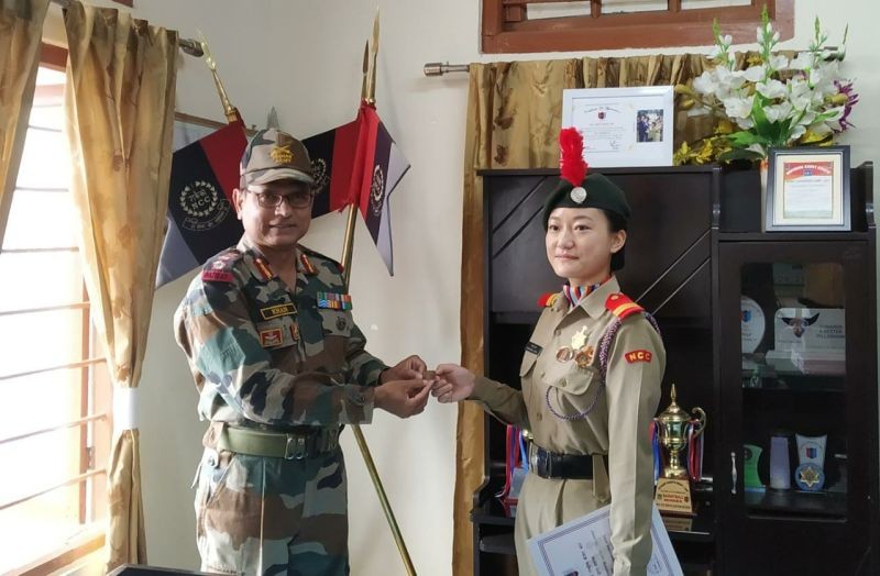 SUO Mhashienu Lothii (Senior Wing) from 1 NL Girls’ BN NCC-Kohima.