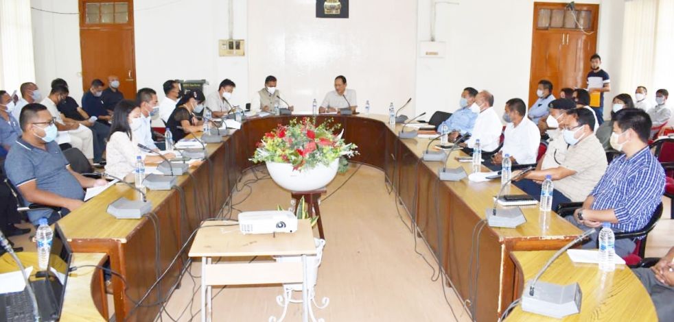 Dimapur DPDB meeting in progress at DCs conference hall Dimapur on 2nd September 2021 ( DPRO Dimapur)