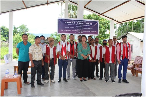 A market shed implemented under NABARD’s Rural Haat Scheme was inaugurated at Yanpha Village on September 18.