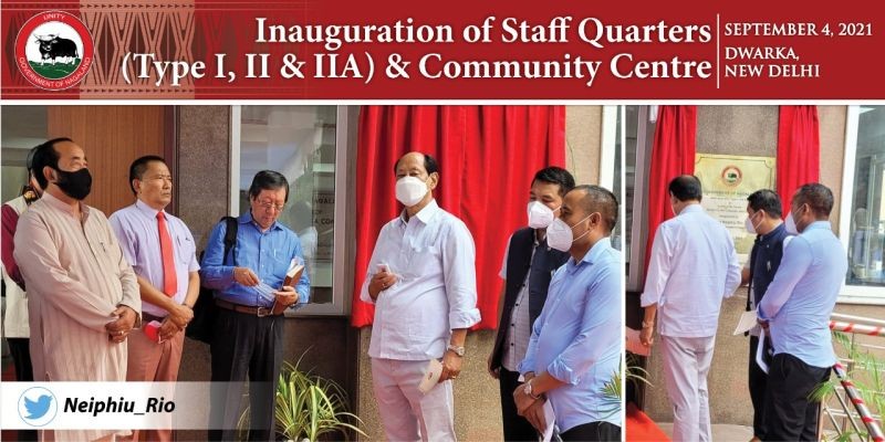 CM Neiphiu Rio and others during the inauguration programme on September 4. (Photo Courtesy: Twitter)
