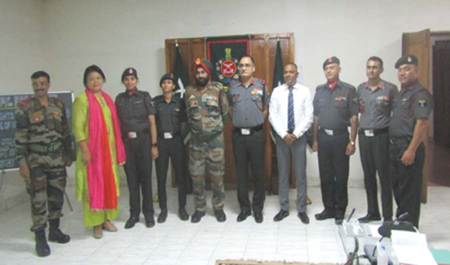 Attendees during the debate competition on Human Rights held at Assam Rifles Training Centre and School (ARTC&S) on September 27 with the virtual participation of six NE-based CAPFs.