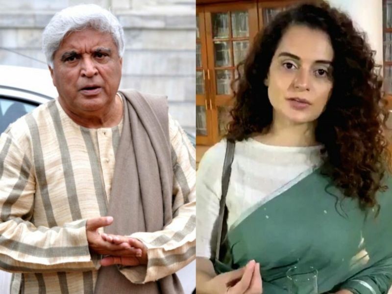 Javed Akhtar and Kangana Ranaut. (IANS Photo)