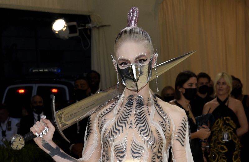 New York : Grimes attends The Metropolitan Museum of Art's Costume Institute benefit gala celebrating the opening of the "In America: A Lexicon of Fashion" exhibition on Monday, Sept. 13, 2021, in New York. AP/PTI(