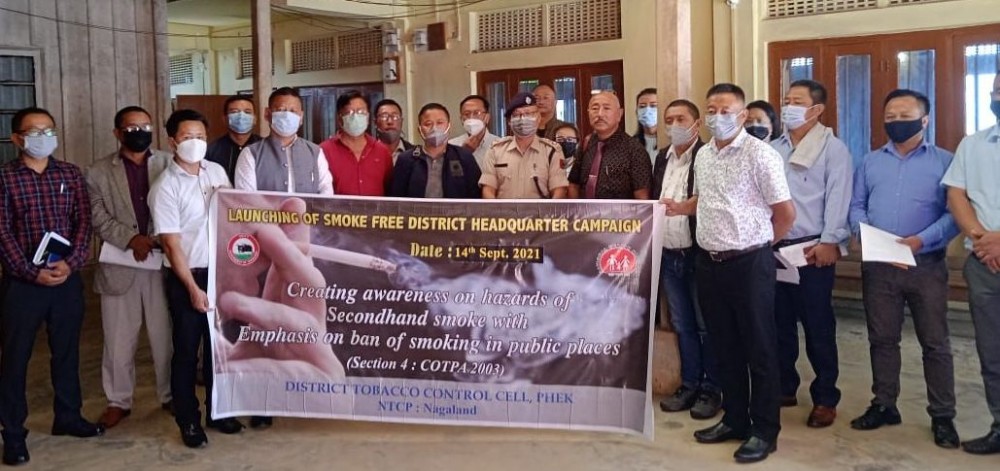 Phek Deputy Commissioner with the other officials during the launch programme on September 14. (Photo Courtesy: DMO, NHM Phek)