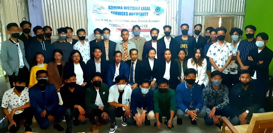 Officials and participants of the UN Day at Jakhama on October 24.